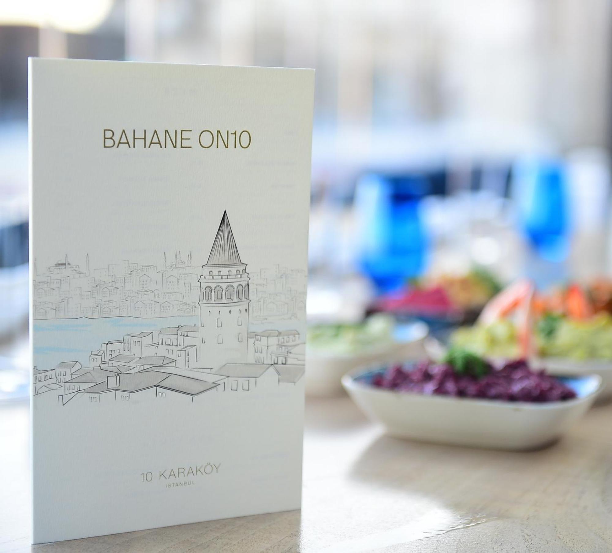 10 Karakoy Hotel Istanbul Exterior foto Menu of Bahane on 10