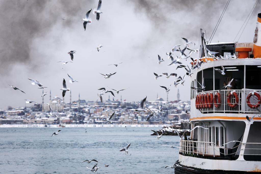 10 Karakoy Hotel Istanbul Exterior foto The Bosphorus in winter